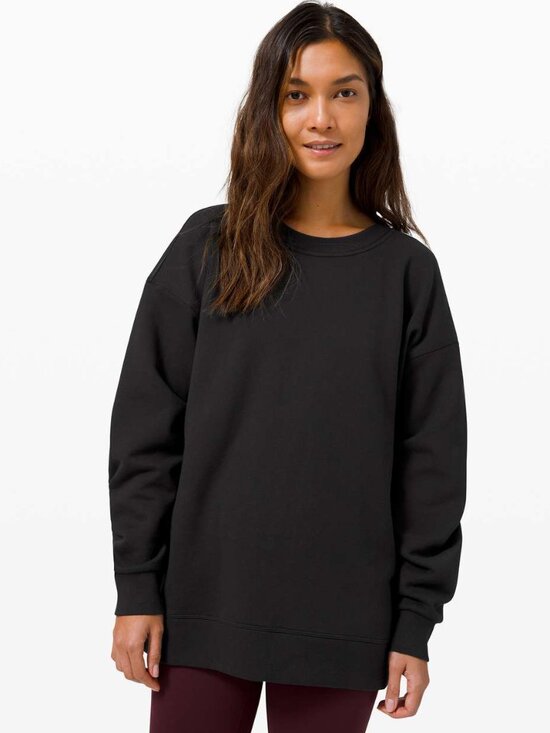 lululemon athletica Tops - Lululemon Perfectly Oversized Crew Sweatshirt Size 12